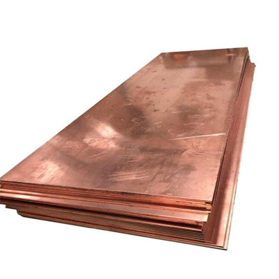 99.9% Purity 20 Gauge Copper Sheet Metal 0.1mm To 200mm