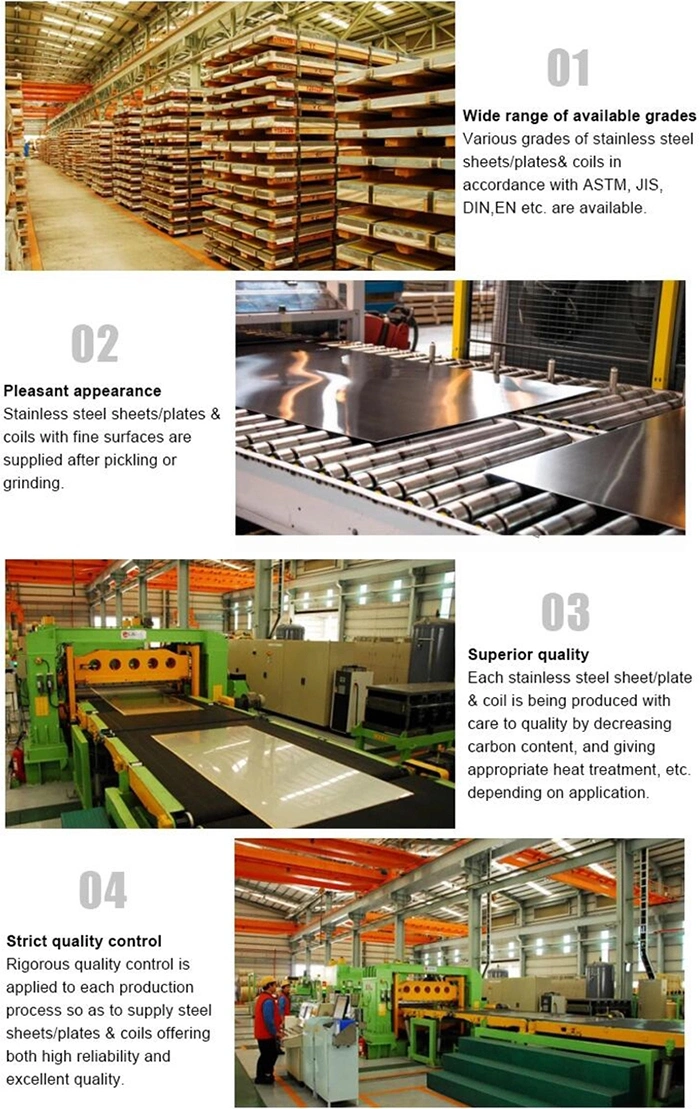 ASTM A240 304 316 321 310S 309S 430 Steel Sheet 1- 6mm Stainless Steel Plate / Ss Steel Sheet