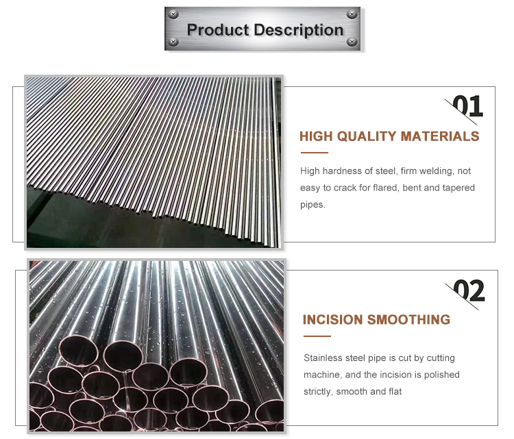 304 304L 316L 316 Stainless Steel Metal Tube Seamless Stainless Steel Pipe for Sale