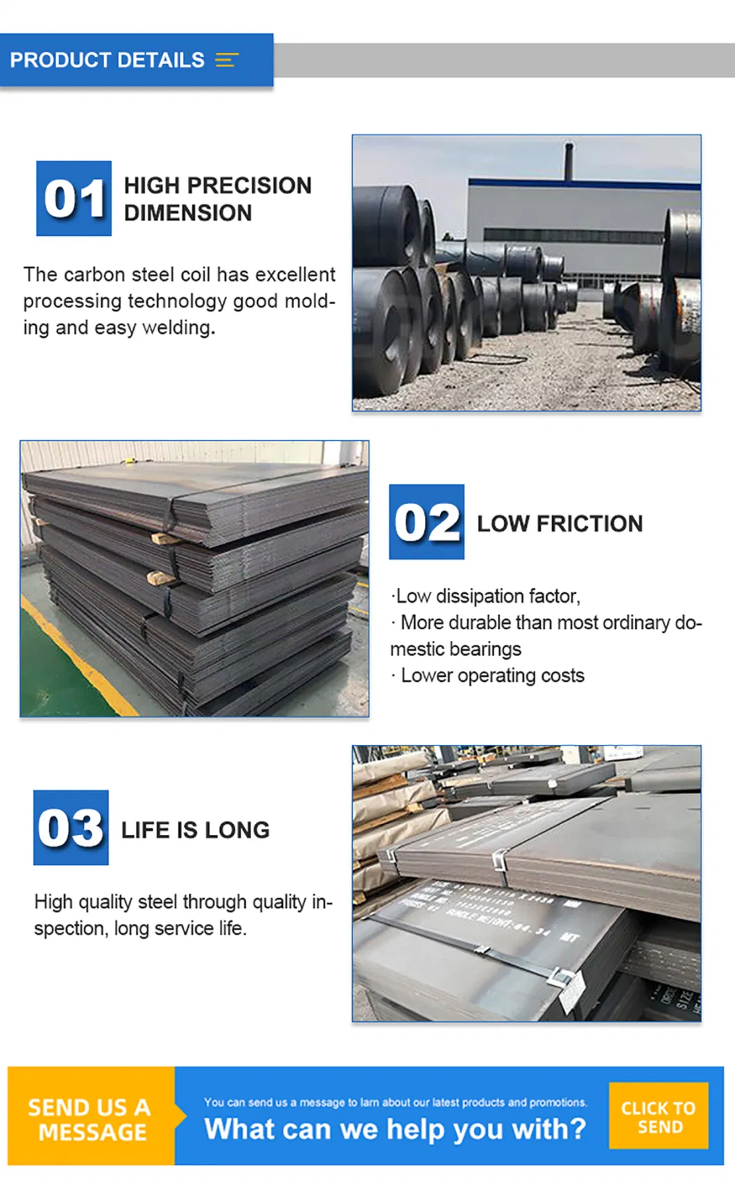 Galvanized Sheet Metal Roll Mild Steel Hot Rolled Coil Q235B A36 Q195 St37-2 12