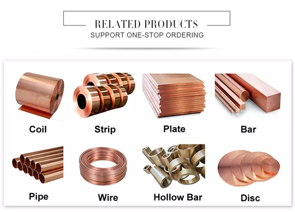 Manufacturer 99.9% C11000 C12200 C10100 C10200 Pure Copper Sheet