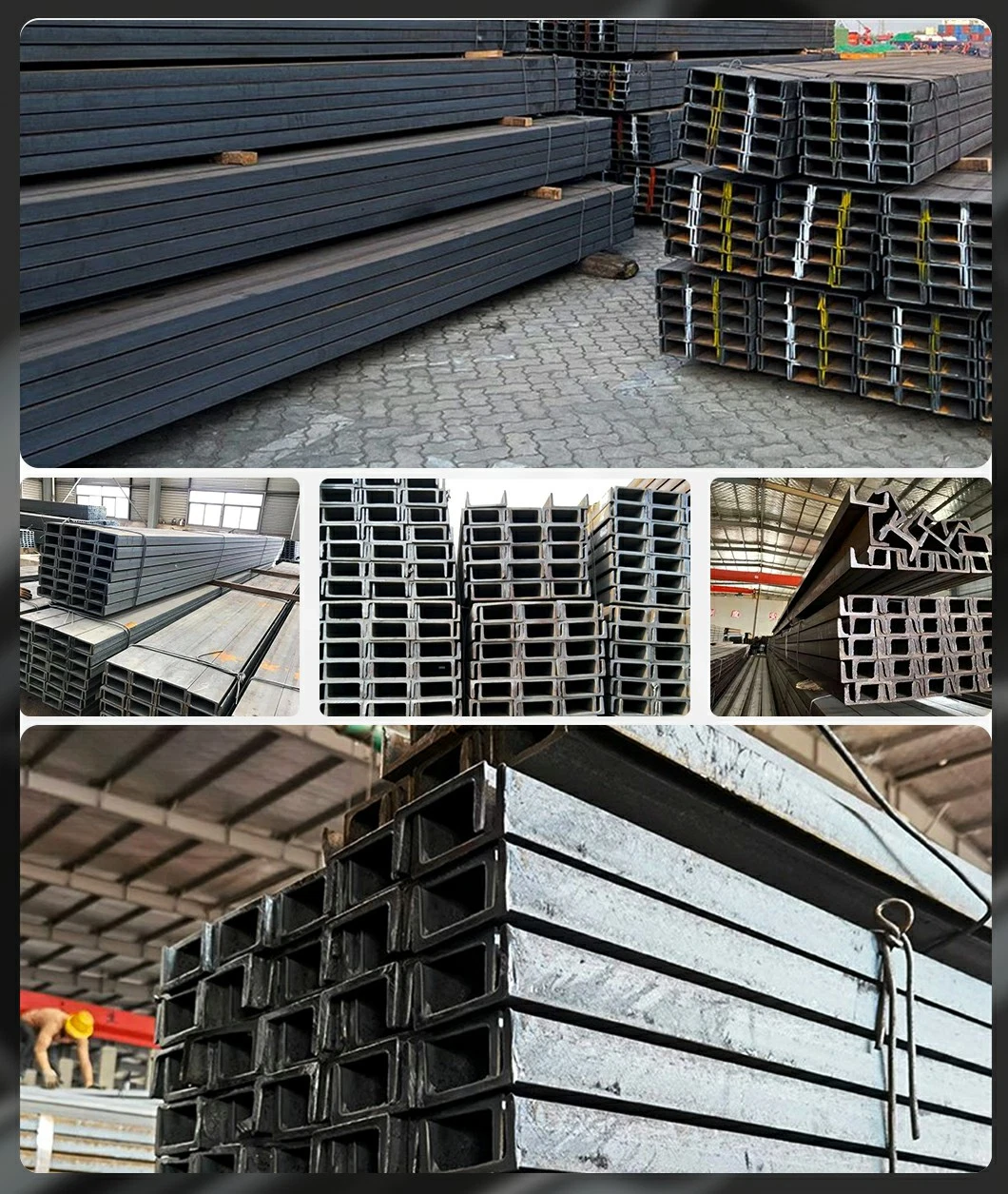 ASTM JIS AISI S275jr S235jr S355j0 Hot Rolled/Cold Bended Carbon Mild Structural C/U Channel Structural Steel C Channel Steel Beam Steel Channel