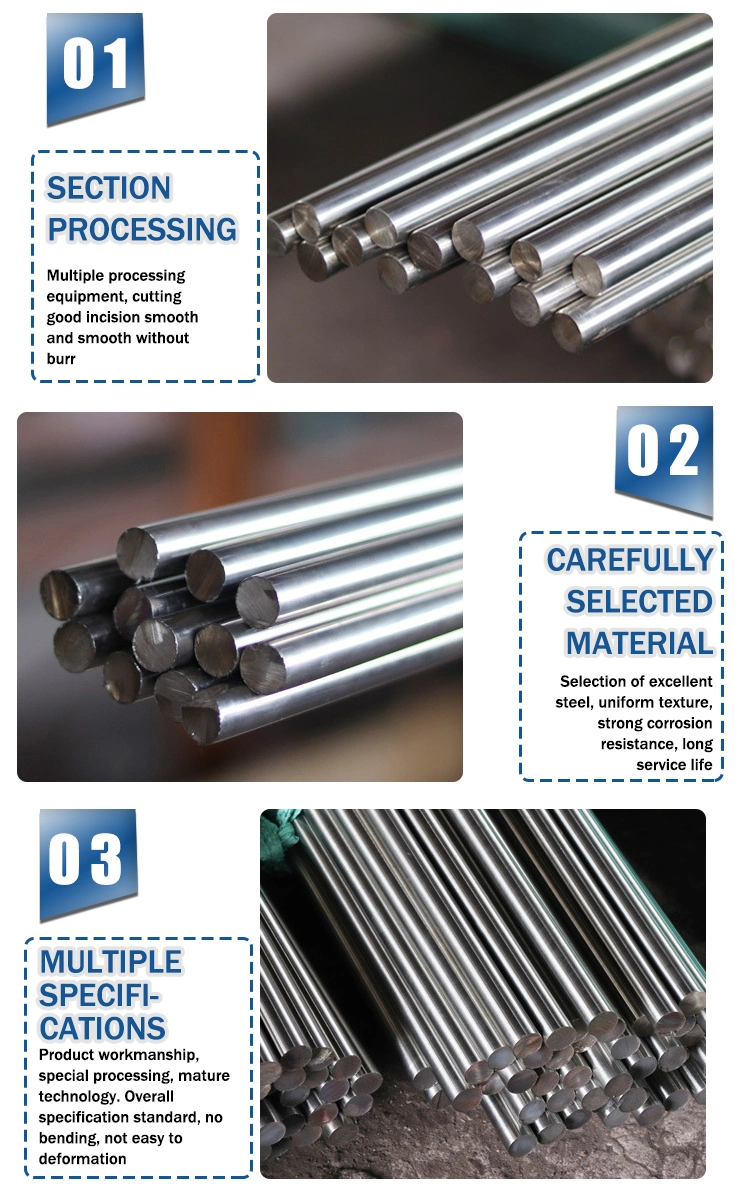 Hot Rolled Wholesale 5.5-250mm 304 304L 321 316 316L 310S 630 Stainless Steel Round Rods